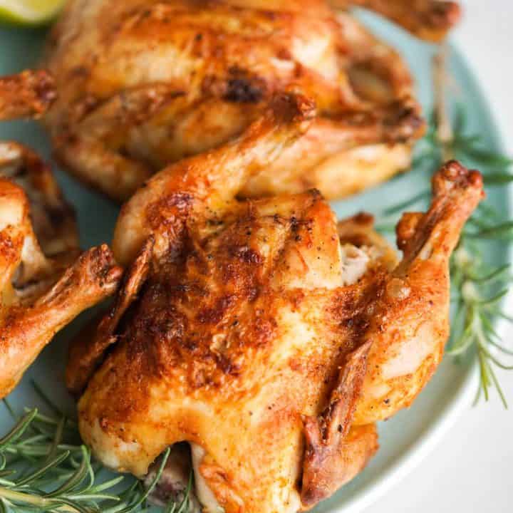 Image for Air Fryer Cornish Hens (Juicy with Crispy Skin!)