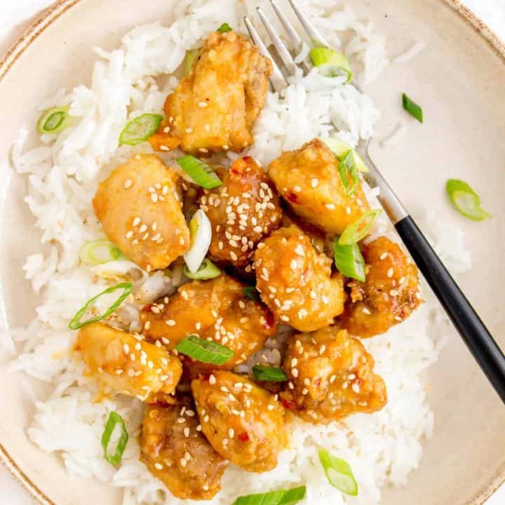 Image for Air Fryer Orange Chicken | Super Crispy Air Fried Chicken