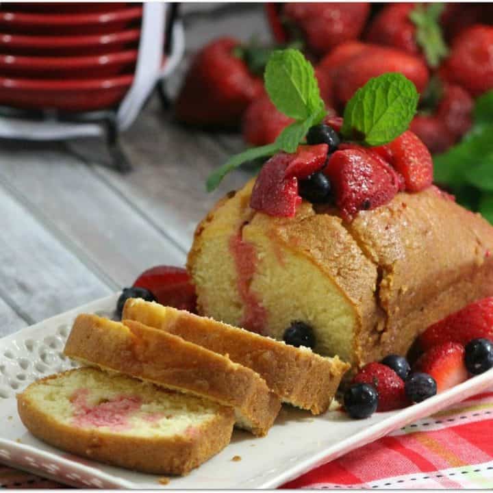 Image for Sugar-Free Pound Cake with Berries