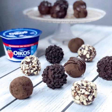 Image for Healthy Chocolate Strawberry Yogurt Truffles