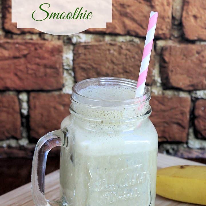 Image for Matcha Green Tea Smoothie Recipe (Vegan, Dairy-free, Clean-Eating)