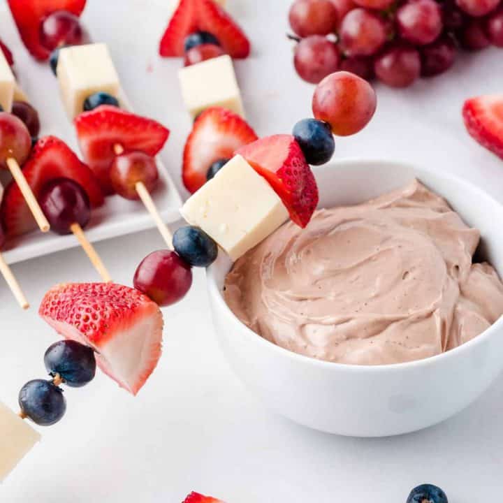 Image for Fruit Kabobs with Cream Cheese Dip