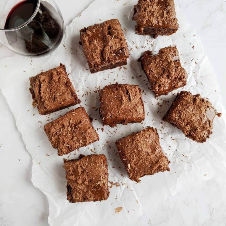 Image for Red Wine Fudge Brownies