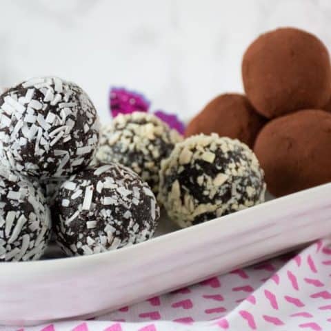 Image for Cherry Filled Chocolate Date Truffles