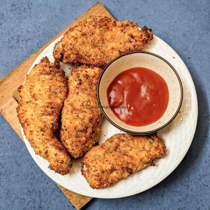 Image for Healthy Air fryer Chicken Tenders (Step-by-step Pictures + Video)