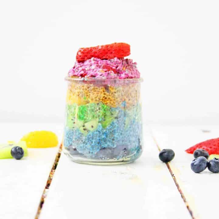 Image for Rainbow Chia Pudding {with natural colors}