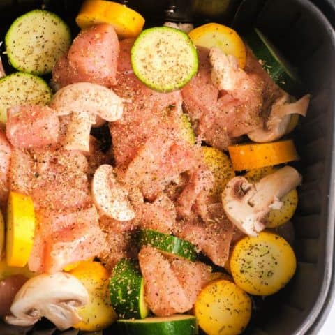 Image for Air Fryer Chicken and Vegetables - Cooked Together!