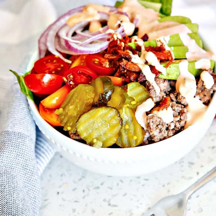 Image for Low-Carb Burger Bowl