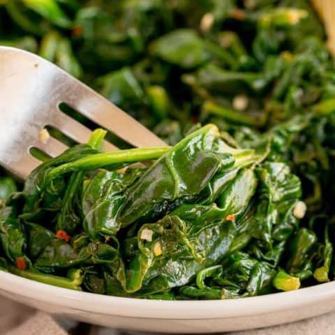 Image for Sautéed Spinach with Garlic and Lemon