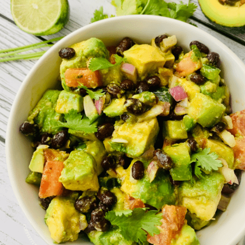 Image for Avocado Mexican Salad with Black Beans