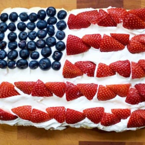 Image for American Flag Fruit Pizza (Gluten Free)