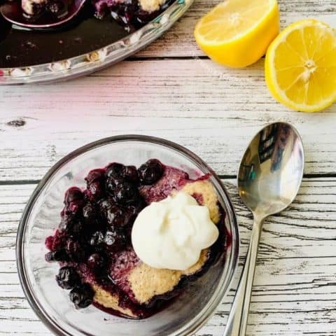 Image for Healthy Blueberry Cobbler