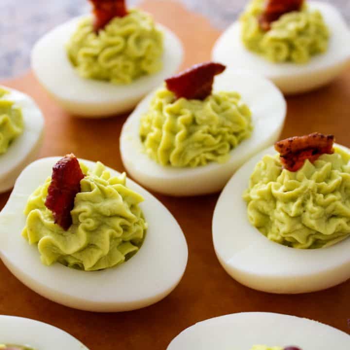Image for Avocado Deviled Eggs (No Mayo) 