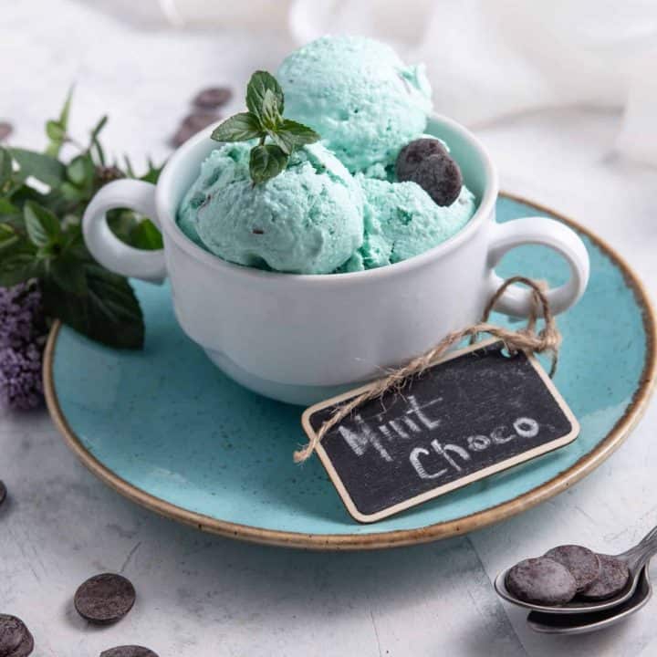 Image for No-Churn Vegan Mint Chocolate Chip Ice Cream