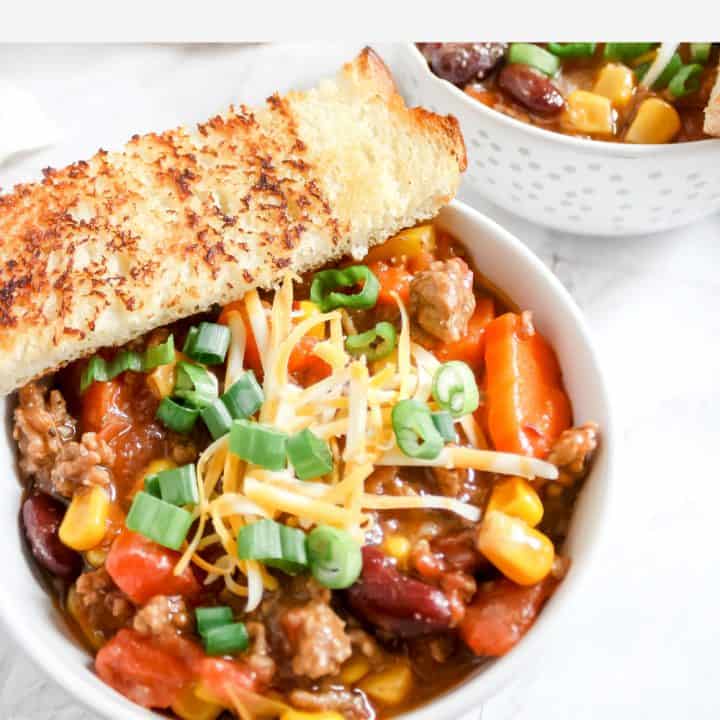 Image for Slow Cooker Chili with Kidney Beans and Corn