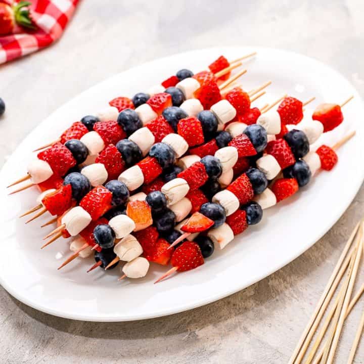 Image for Red, White and Blue Fruit Kabobs