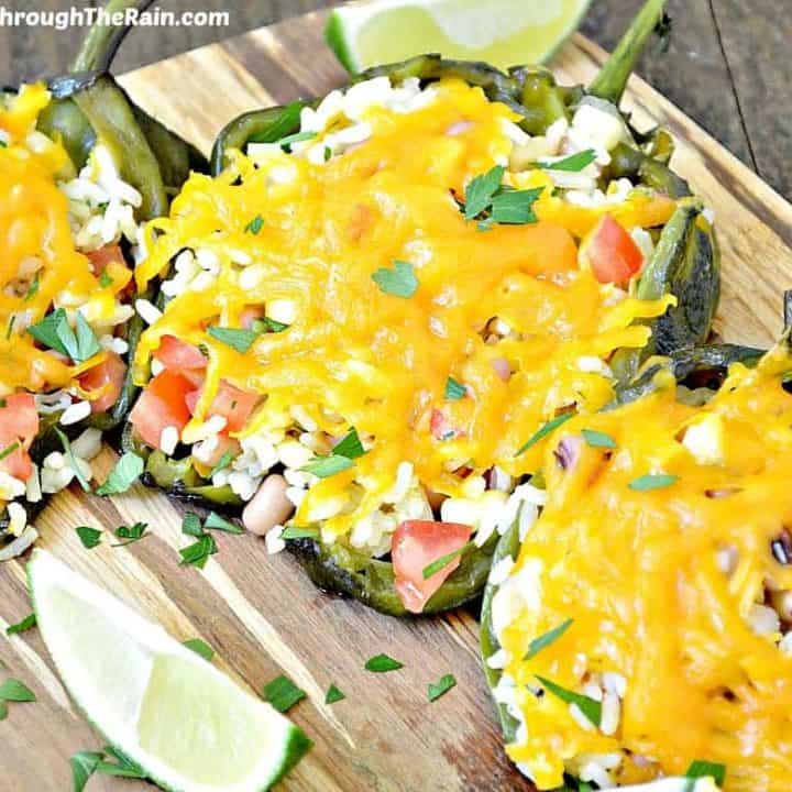 Image for Vegetarian Stuffed Poblano Peppers 