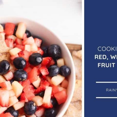 Image for Red, White and Blue Fruit Salsa with Star Tortilla Chips to Cook with Kids