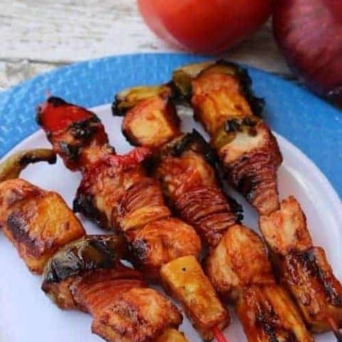 Image for Grilled Chicken Pineapple Kabobs Recipe