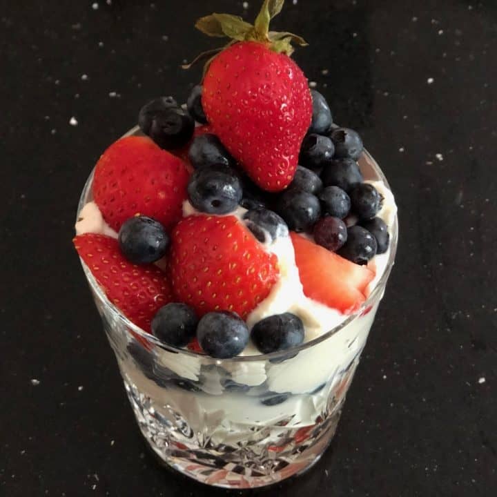 Image for Lightened Up Red White and Blue Cheesecake Parfait (1 WW SmartPoint per Serving!)