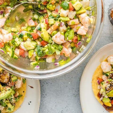 Image for The BEST Fresh Mexican-Style Shrimp Ceviche with Avocado