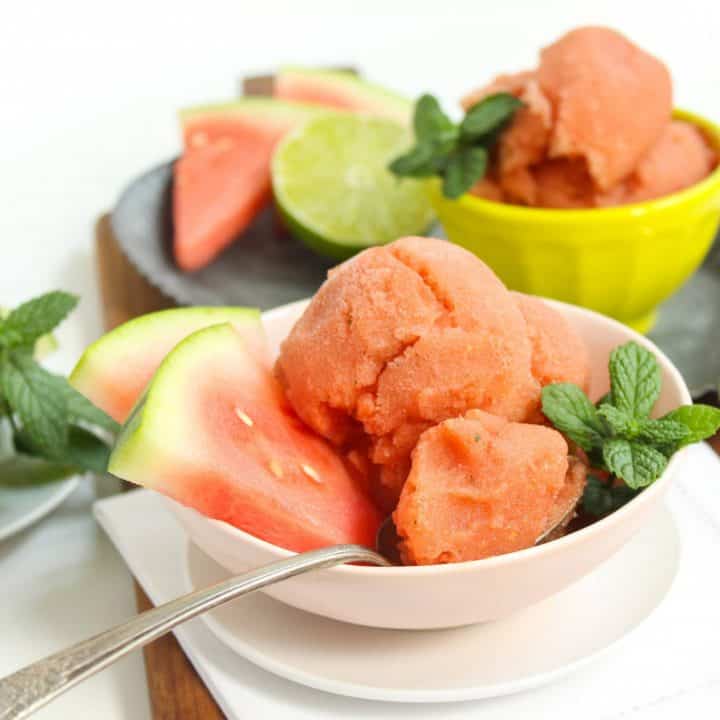 Image for Watermelon Mojito Sorbet - Summer Dessert Recipe