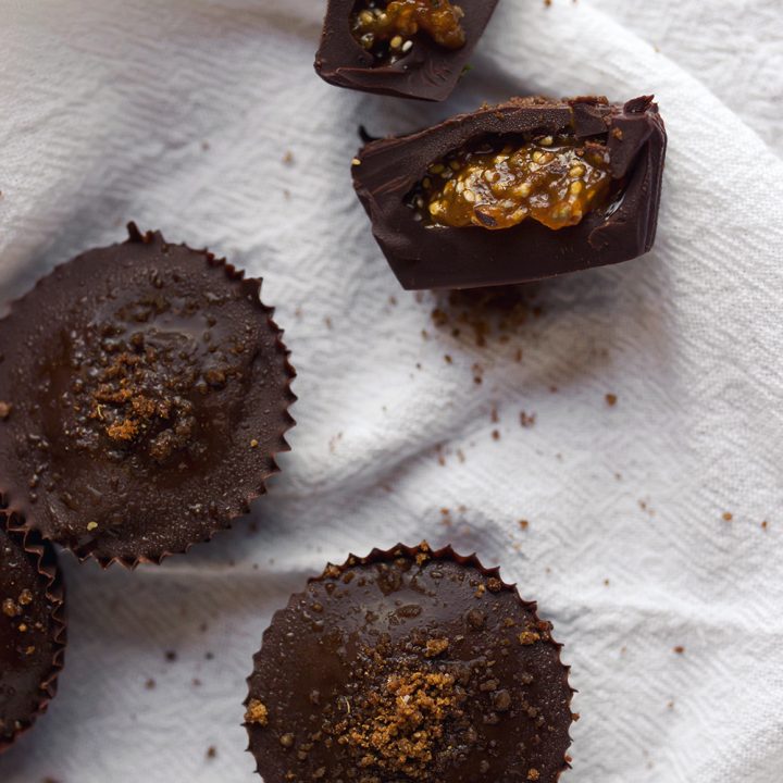 Image for Dark Chocolate Pumpkin Butter Cups