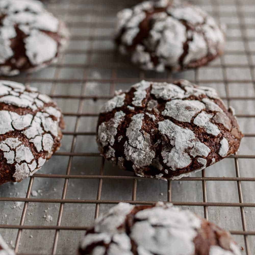 Image for Gluten-free Chocolate Peppermint Crinkle Cookies