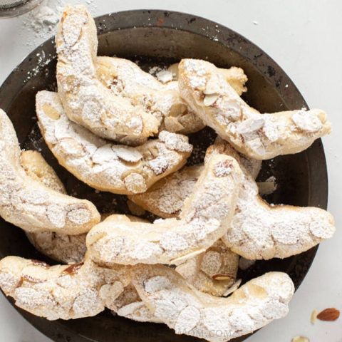 Image for Almond Crescent Cookies-grain free w/ vegan & keto option