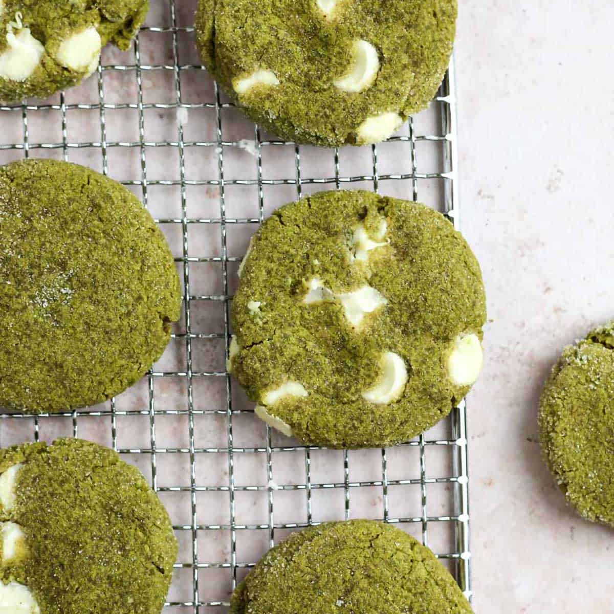 Image for Matcha White Chocolate Cookies 